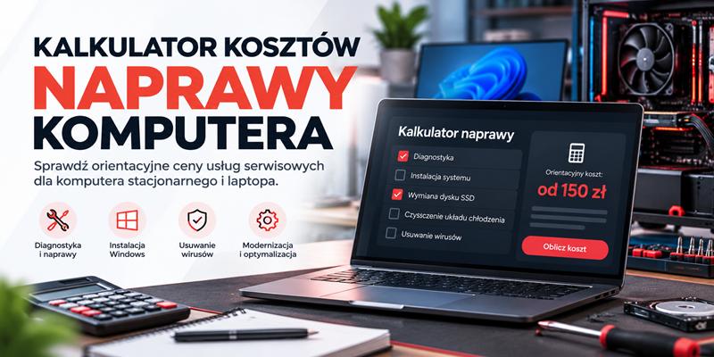 Kalkulator kosztów naprawy komputera